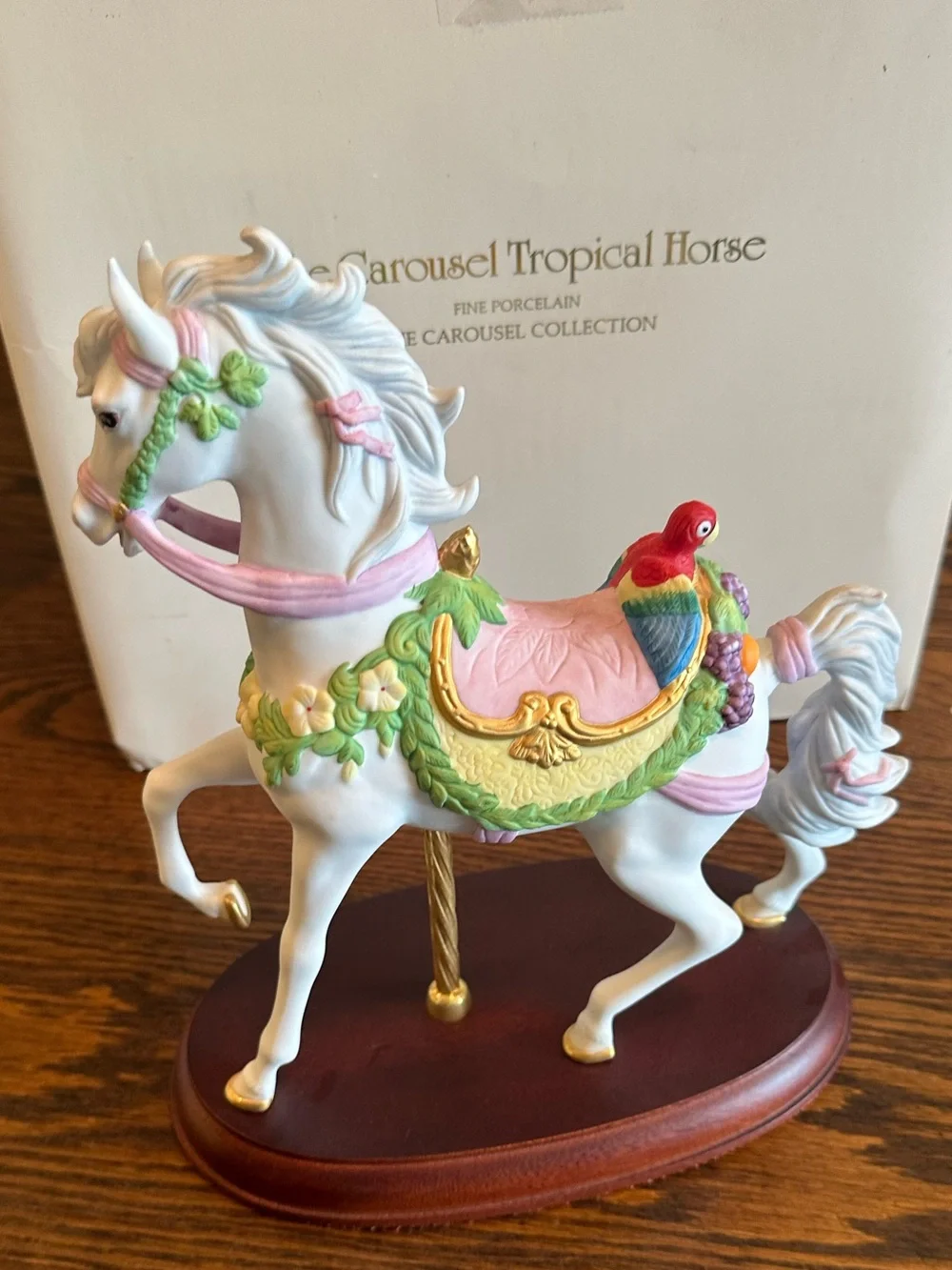 Lenox 1992 Carousel Tropical Horse Porcelain Figurine w/ Original Box